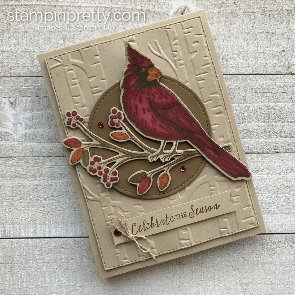 Create this handmade card using the Toile Christmas Bundle by Stampin' Up! Card created by Mary Fish, Stampin' Pretty