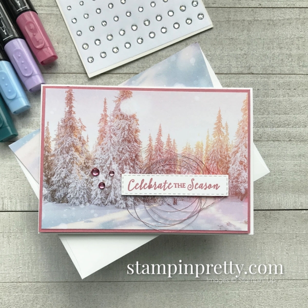 Feels Like Frost 6 x 6 Specialty DSP From Stampin' Up! Holiday Note Cards by Mary Fish, Stampin' Pretty