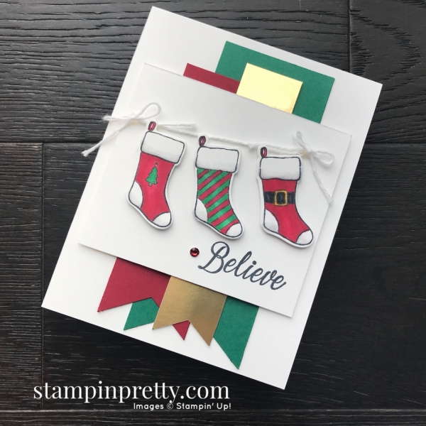 Holly Jolly Christmas Bundle by Stampin' Up! Christmas Card by Mary Fish, Stampin' Pretty