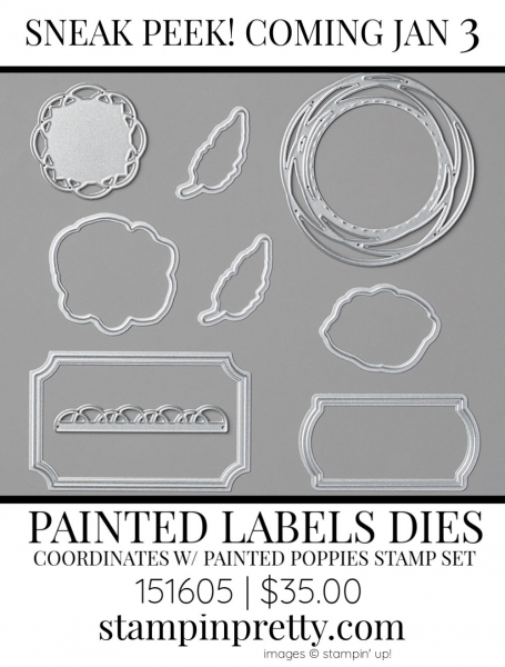 Painted Labels Dies by Stampin' up! 151605