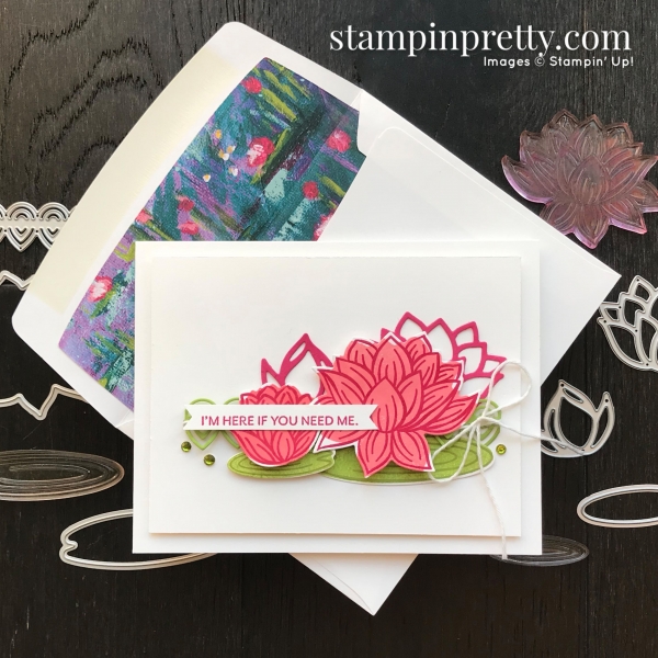SNEAK PEEK - Lovely Lily Pad & Lily Pad Dies Sale-A-Bration Promotion FREE WITH QUALIFYING PURCHASE Mary Fish, Stampin' Pretty