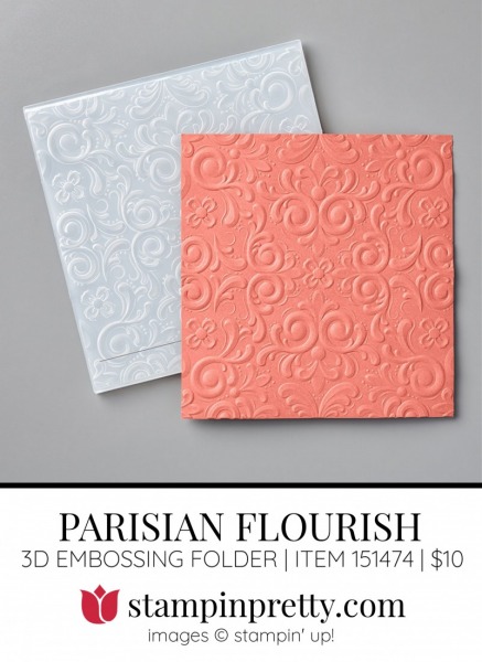 Parisian Flourish 3D Embossing Folder