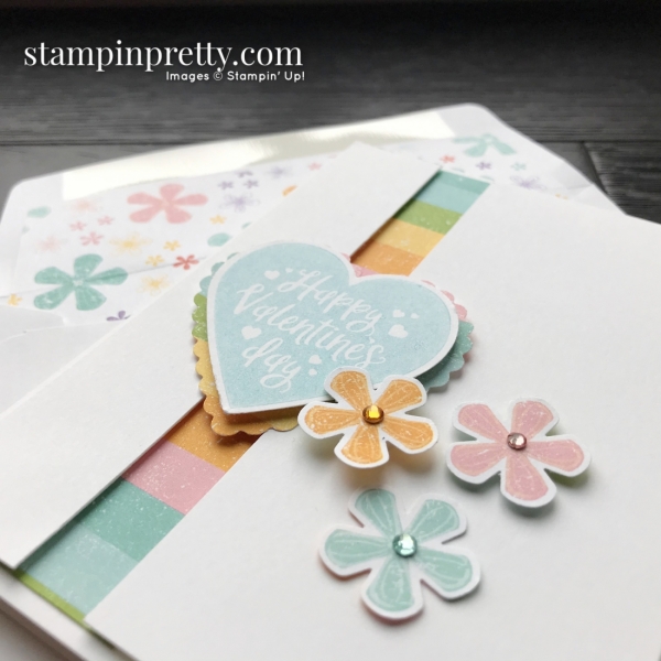 Pleased as Punch DSP & Small Bloom Punch Sale-A-Bration Promotion, Heartfelt Bundle - Card by Mary Fish, Stampin' Pretty