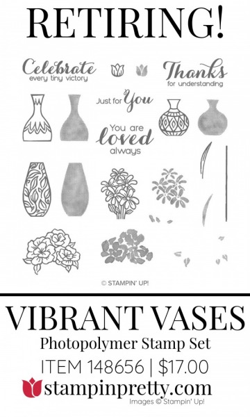 Retiring Vibrant Vases 148656 Stampin' Up! Stamp Set