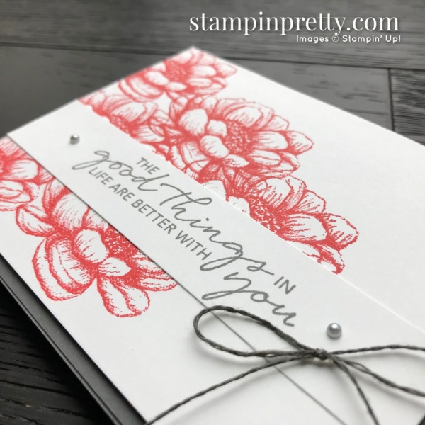 Create this card using the Tasteful Touches Stamp Set From Stampin' Up! Card by Mary Fish, Stampin' Pretty