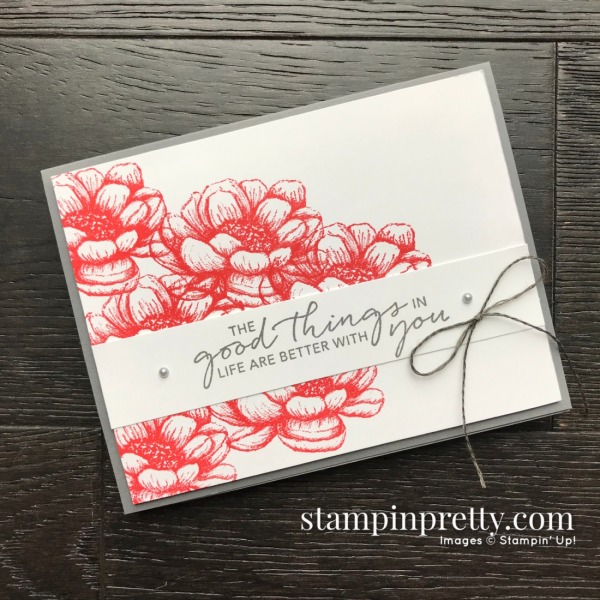 Create this card using the Tasteful Touches Stamp Set From Stampin' Up! Card by Mary Fish, Stampin' Pretty