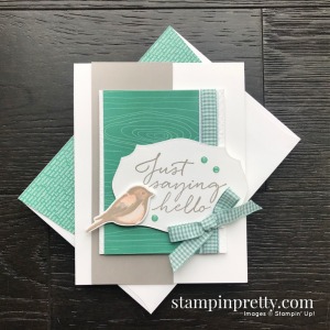Create this card using the Tasteful Touches and Birds & Branches Bundles From Stampin' Up! SNEAK PEEK Card by Mary Fish