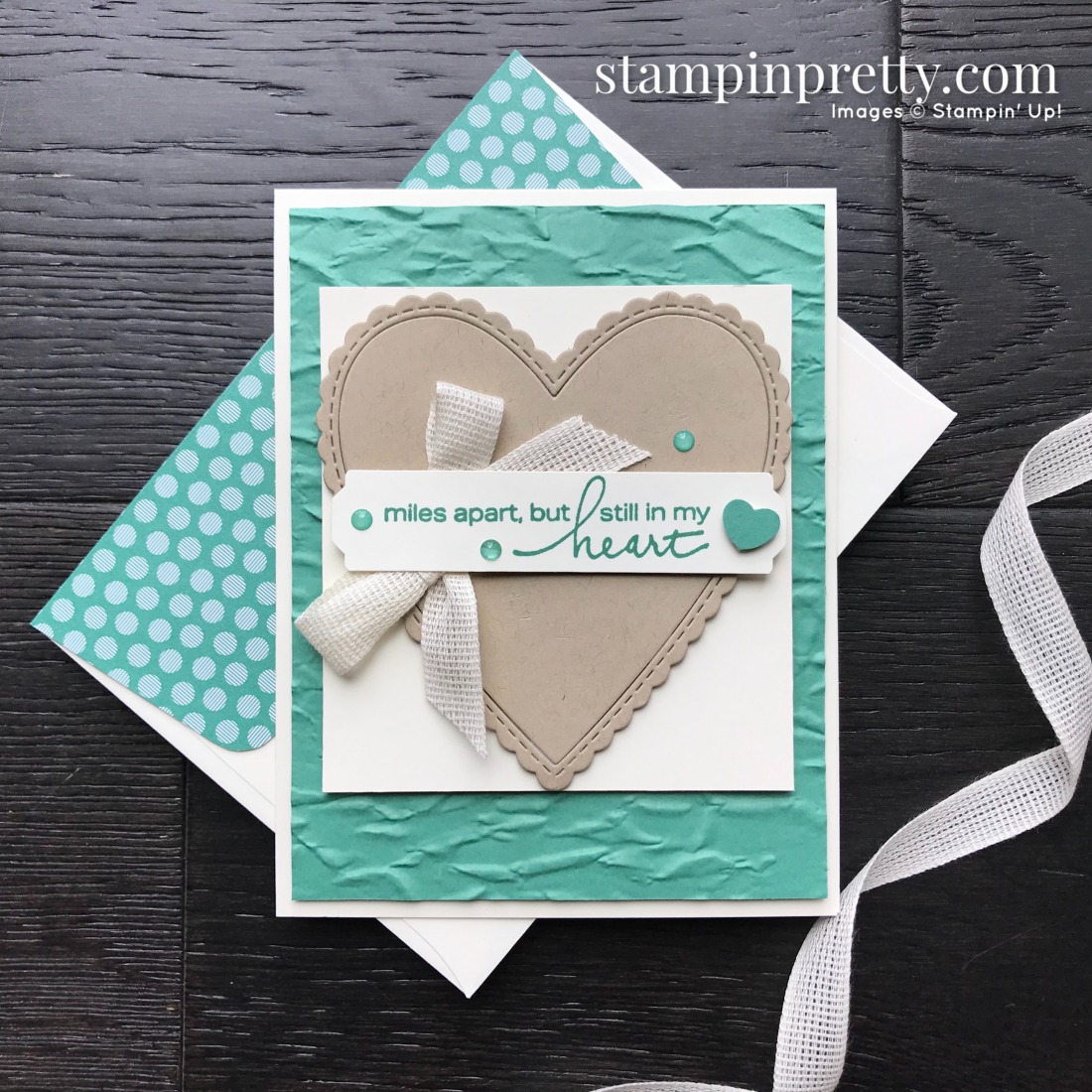 Create this card using the Lovely You Bundle from Stampin' Up! Card created by Mary Fish, Stampin' Pretty
