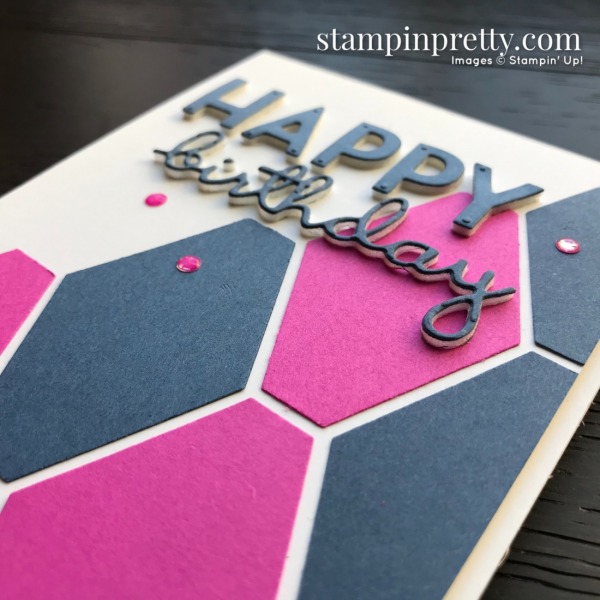 Magenta Madness & Misty Moonlight from Stampin' Up! Happy Birthday Card by Mary Fish, Stampin' Pretty