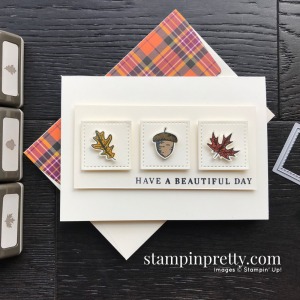 Create this card using the Beautiful Autumn Bundle from Stampin' Up! Note card created by Mary Fish, Stampin' Pretty