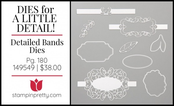 Detailed Bands Dies 149549 by Stampin' Up! Shop Online 24_7 with Mary Fish, Stampin' Pretty