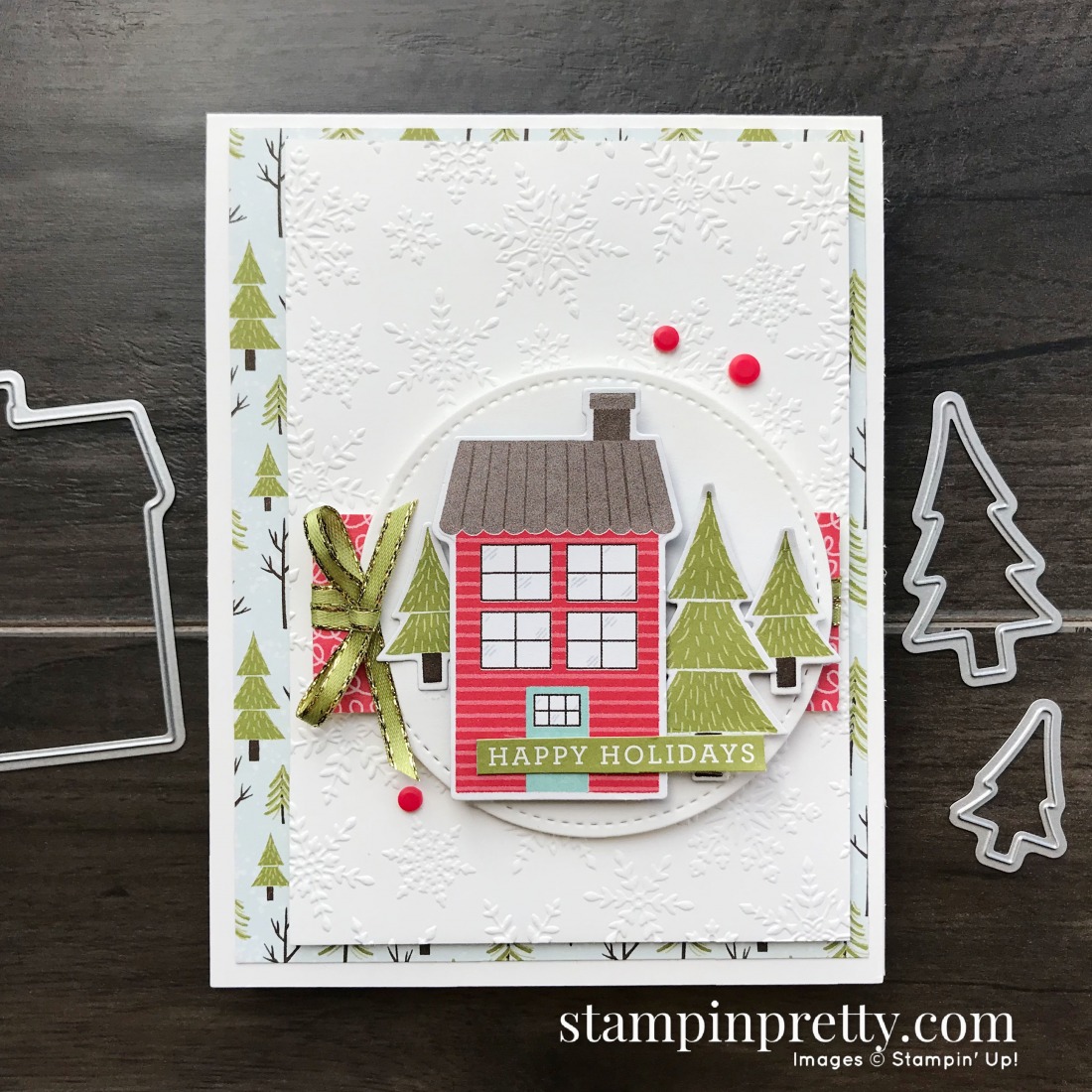 Create This Card with the Trimming the Town Suite of Products from Stampin' Up! Card by Mary Fish, Stampin' Pretty!