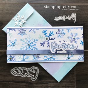 Snowflake Splendor from Stampin' Up! Slimline Card by Mary Fish, Stampin' Pretty