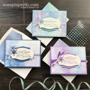 Snowflake Splendor Suite Collection from Stampin' Up! Trio of Friend Cards by Mary Fish, Stampin' Pretty
