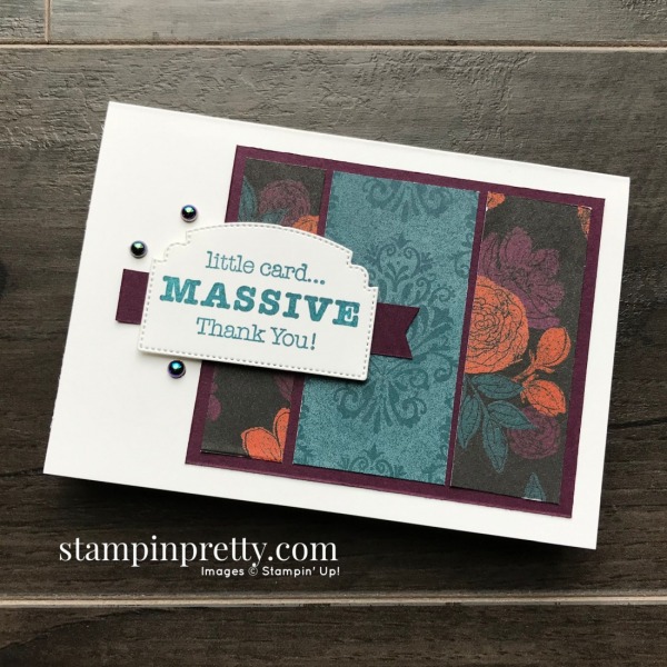Create this notecard using the Magic In This Night Designer Series Paper from Stampin' Up! Card by Mary Fish, Stampin' Pretty (1)
