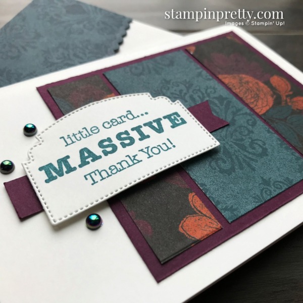 Create this notecard using the Magic In This Night Designer Series Paper from Stampin' Up! Card by Mary Fish, Stampin' Pretty (2)