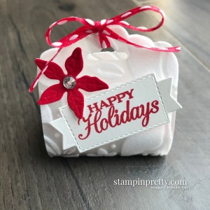 Create this Hershey Nugget Treat Holder Using Stampin' Up! Products. Mary Fish, Stampin' Pretty