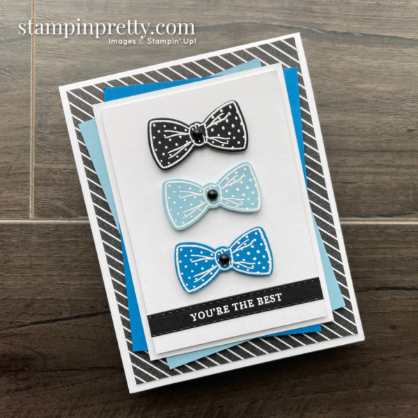 Handsomely Suited Bundle from Stampin' Up! Card by Mary Fish, Stampin' Pretty - Color Combination