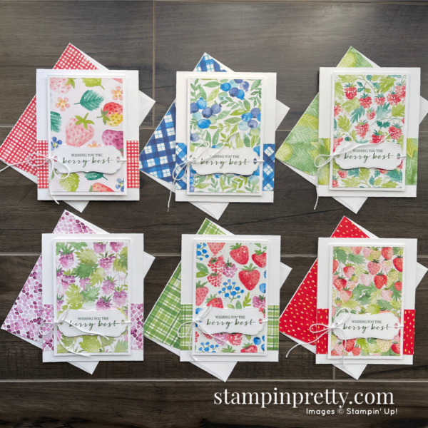 Berry Blessings & Berry Delightful Designer Series Paper - Free with $100 Purchase during Sale-a-Bration - Ends February 28, 2021 - Mary Fish, Stampin' Pretty