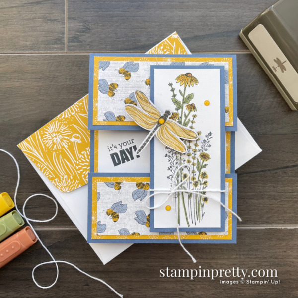 Dandy Garden Suite Collection from Stampin' Up! Birthday Card by Mary Fish, Stampin' Pretty
