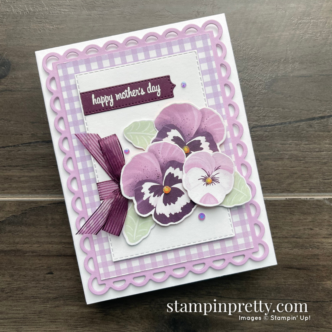 PANSY PETALS Birthday Card Kit Purple Petals Floral Blossom GORGEOUS Stampin Up