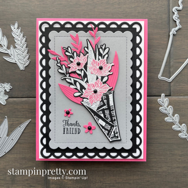 Stampin' Up! Wrapped Bouquet Thanks Friend Card