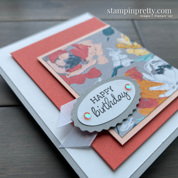 Oval Occasions Bundle by Stampin' Up! Happy Birthday Card by Mary Fish, Stampin' Pretty