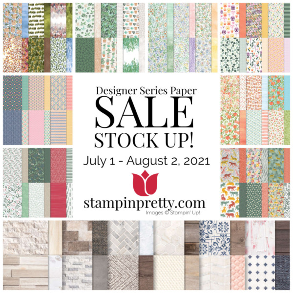 Designer Series Paper Sale - Stampin' Up! SHOP ONLINE 24 7 WITH MARY FISH