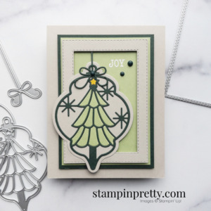 Create this Joy Card using the Bright Baubles Bundle from Stampin