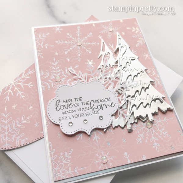 Create this card using the Whimsy & Wonder Suite Collection. Holiday Card by Mary Fish. Stampin' Pretty Slant