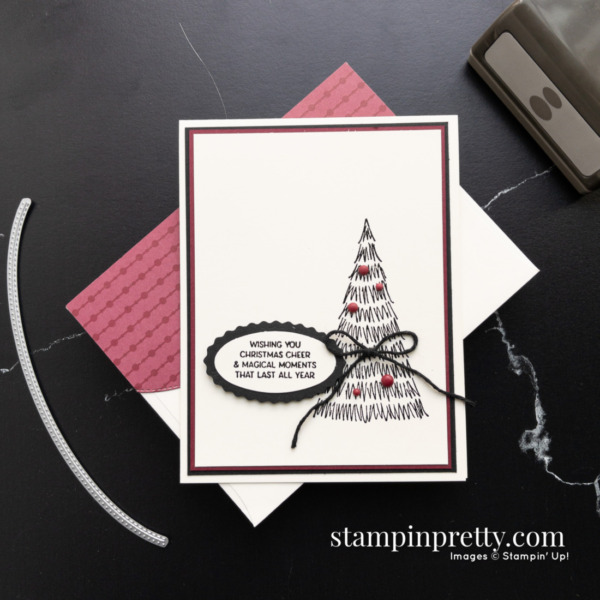 Create this card using the Whimsical Trees Stamp Set by Stampin' Up! Card by Mary Fish, Stampin' Pretty