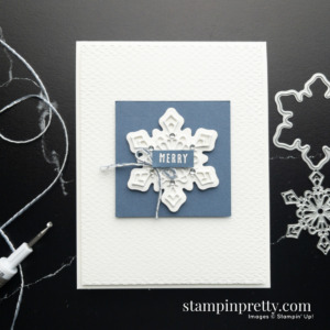 Create this simple holiday card using the Gingerbread Dies by Stampin