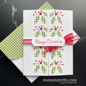 A Gatefold Christmas Card to Say Goodbye to Retiring Holly Border Punch from Stampin