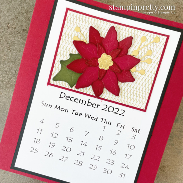 Linda White's Annual 2022 Calendar Shared by Mary Fish, Stampin' Pretty - December
