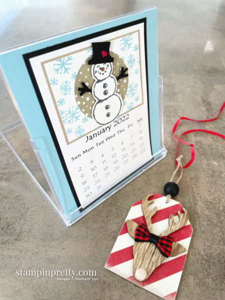 Linda White's Annual 2022 Calendar Shared by Mary Fish, Stampin' Pretty - January