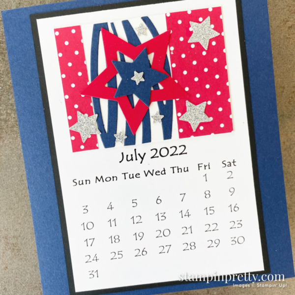Linda White's Annual 2022 Calendar Shared by Mary Fish, Stampin' Pretty - July