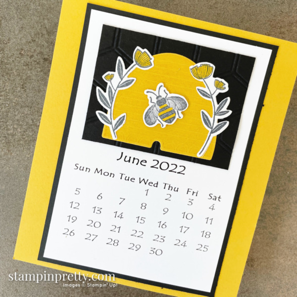 Linda White's Annual 2022 Calendar Shared by Mary Fish, Stampin' Pretty- June
