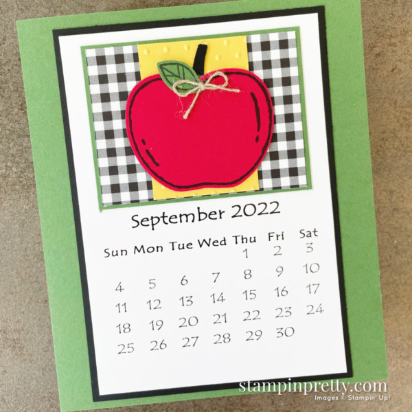 Linda White's Annual 2022 Calendar Shared by Mary Fish, Stampin' Pretty - September