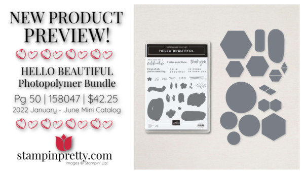 Stampin' Up! HELLO BEAUTIFUL Bundle Product Preview Mary Fish, Stampin' PrettY