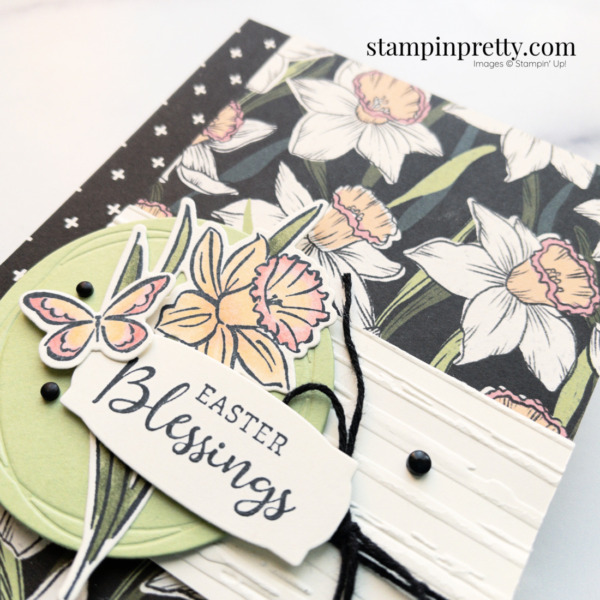 Create this Easter Card using the Daffodil Afternoon Sale-a-Bration DSP from Stampin' Up! Mary Fish Stampin' Pretty
