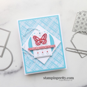 Create this card using the NEW Designer Tags Dies from Stampin' Up! Card by Mary Fish, Stampin' Pretty