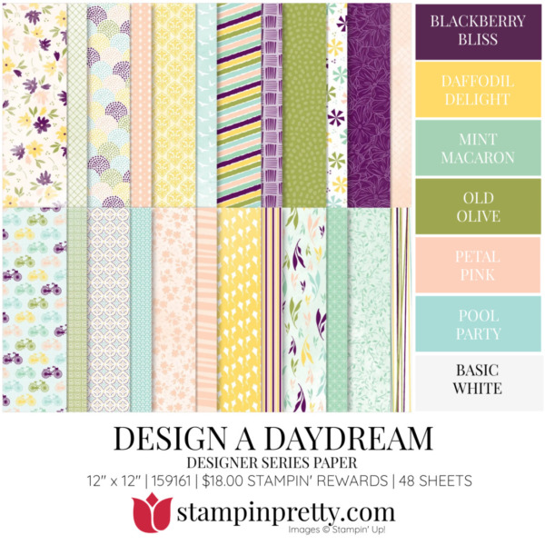 DESIGN A DAYDREAM DSP Coordinating Colors 159161 Stampin' Pretty Mary Fish Shop Online 24-7