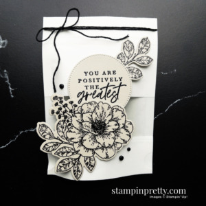Decorate this Peekaboo Treat Bag with the Cottage Rose Bundle by Stampin' Up! Shop Online with Mary Fish, Stampin' Pretty