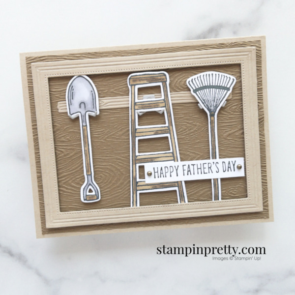 Create this Father's Day Card using the RETIRING Home & Garden Stamp Set and Garden Dies from Stampin' Up! Mary Fish, Stampin' Pretty