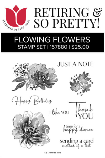 FLOWING FLOWERS STAMP SET- Mary Fish Stampin' Pretty - Stampin' Up! 2022 JJ Mini Catalog