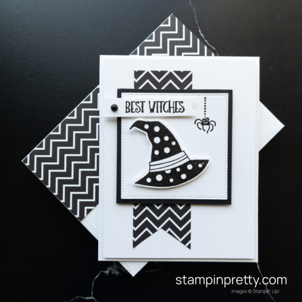 Create this card using the Bewitching Bundle and Best Witches Stamp Set by Stampin' Up! Mary Fish, Stampin' Pretty