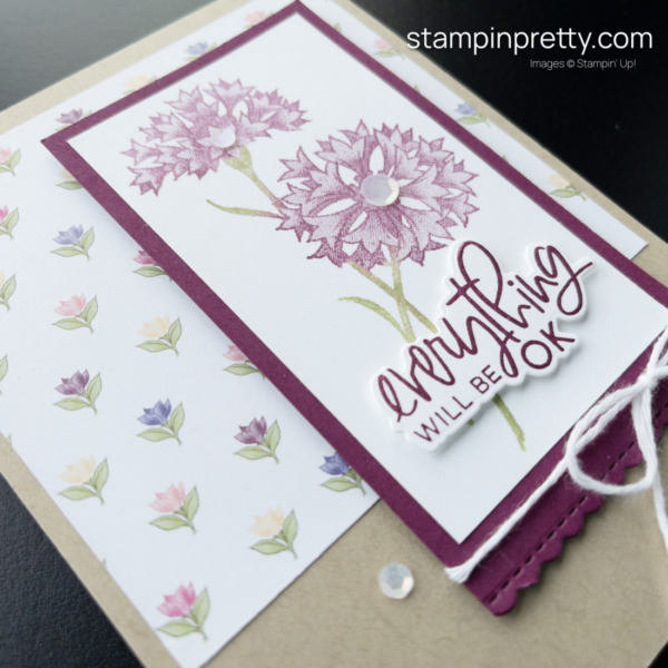 Create this friend card using the Wonderful World Stamp Set & Designer Series Paper Free with $100 Order During Sale-a-Bration 2022 Mary Fish, Stampin' Pretty