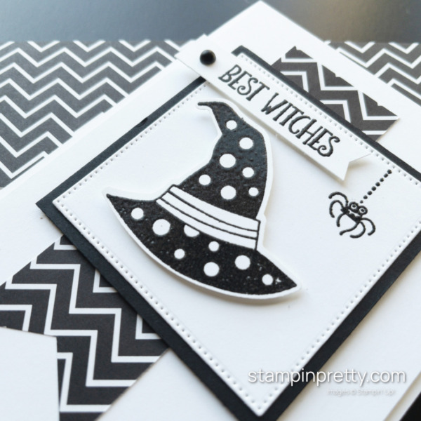 Create this fun card using the Bewitching Bundle and Best Witches Stamp Set by Stampin' Up! Mary Fish, Stampin' Pretty