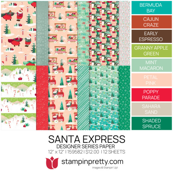 SANTA EXPRESS DSP Coordinating Colors 159582 Stampin' Pretty Mary Fish Shop Online 24-7 t2