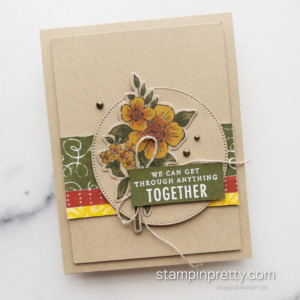Create this Autumn Together Card using the Blessings of Home Stamp Set and the FREE Flowers of Home Dies 163095 Mary Fish, Stampin
